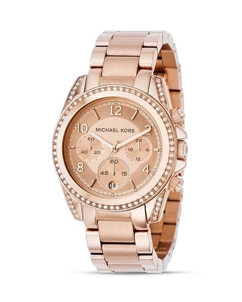 michael kors uhr rosegold weiß|michael kors rose gold tone.